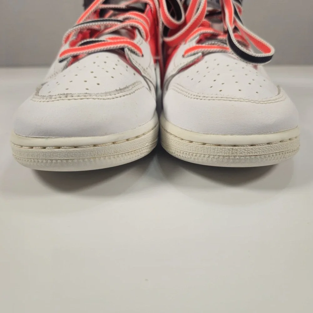 Nike Air Jordan 1 Mid SE GS White Infrared FB4417-016 Size 7Y Womens 8.5